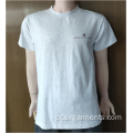 T-shirt de algodão 100% masculina manga curta